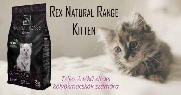 Rex Natural Range Kitten kölyök macskaeledel - imagine 3