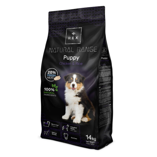 Rex Natural Range Puppy - Chicken & Rice csirkés-rizses kölyöktáp kutyaeledel