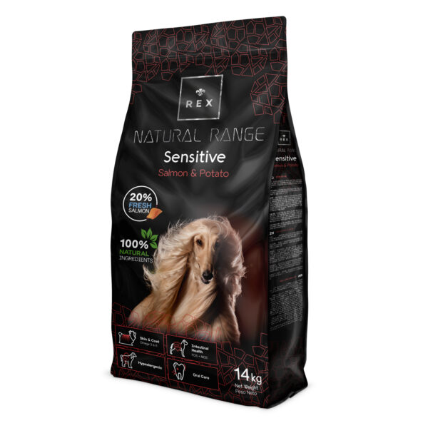Rex Natural Range Sensitive - Salmon & Potato lazacos burgonyás hipoallergén szárazeledel