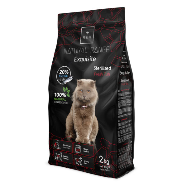 Rex Natural Range Exquisite Sterilised Cat - Fresh Fish friss halhúsos macskaeledel 2 kg