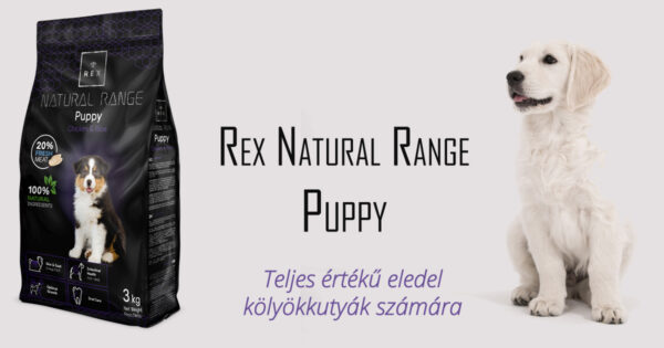 Rex Natural Range Puppy - Chicken & Rice csirkés-rizses kölyöktáp kutyaeledel - imagine 3