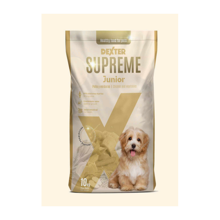 REX DEXTER SUPREME JUNIOR kutyatáp kölyök kutyák számára 10 kg